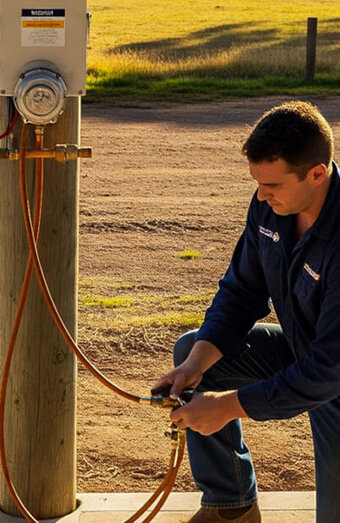 Gas Fitter Attaching Line